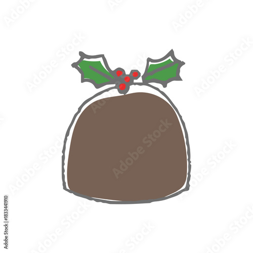 クリスマス　小物　クリスマスプディング
　
