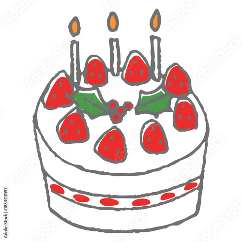 クリスマス　小物　クリスマスケーキ

