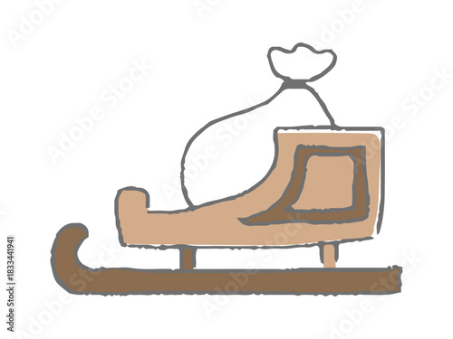 クリスマス　小物　そり

