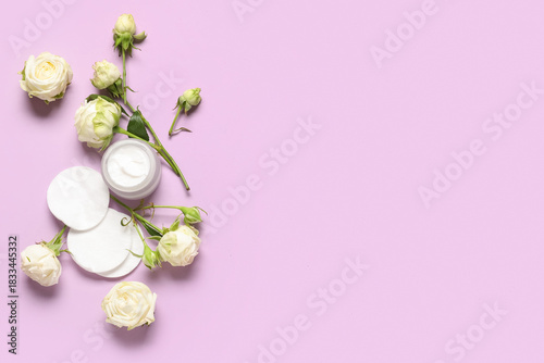 Composition with jar of cos...