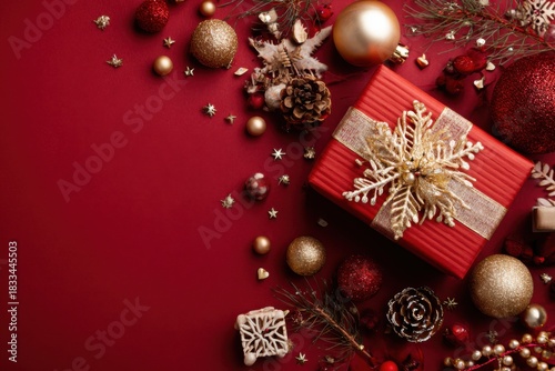 Festive Christmas Ornament Arrangement