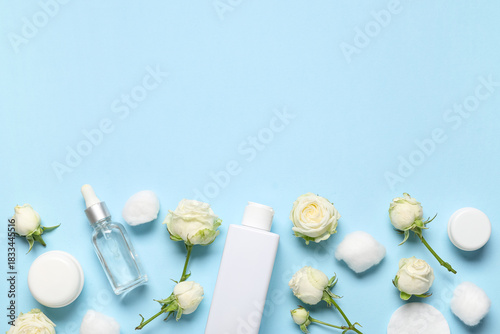 Composition with white rose...
