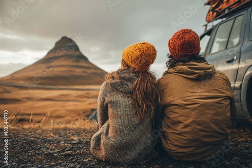 Wallpaper Mural Adventurous Couple at Kirkjufell Torontodigital.ca