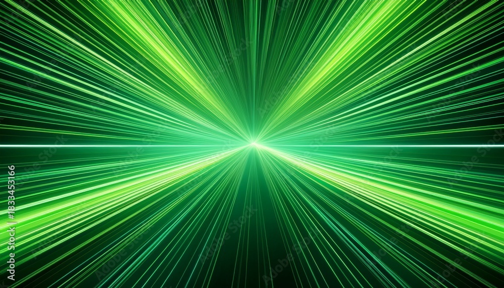 Obraz premium green speed lines background abstract sunburst pattern decoration