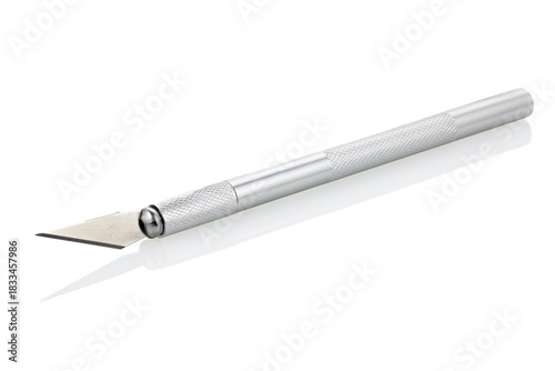 Wallpaper Mural Aluminum stationery knife isolated on white background. Close-up Torontodigital.ca