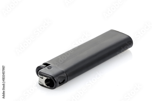 Wallpaper Mural Gas lighter black color isolated on white background. Close-up Torontodigital.ca