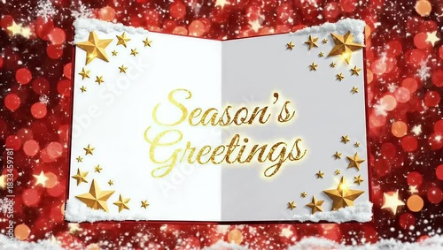 christmas background with snowflakes