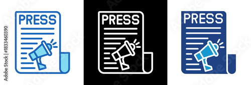 Press Release triplestyle icon