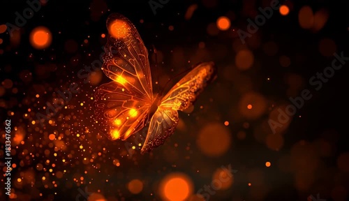 Wallpaper Mural fire butterflies digital artwork video stock.
 Torontodigital.ca