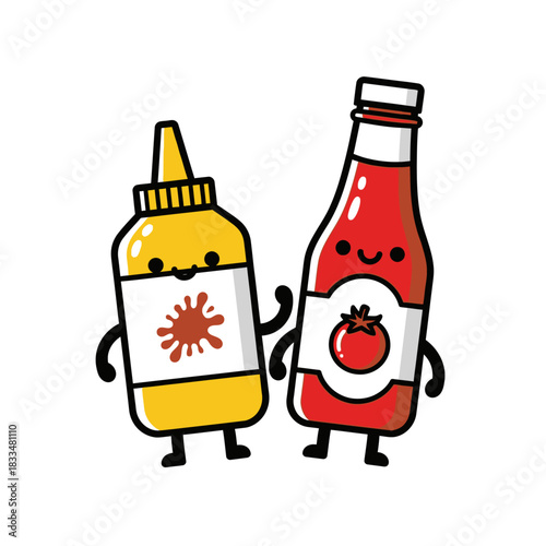 bottles of Tomato ketchup