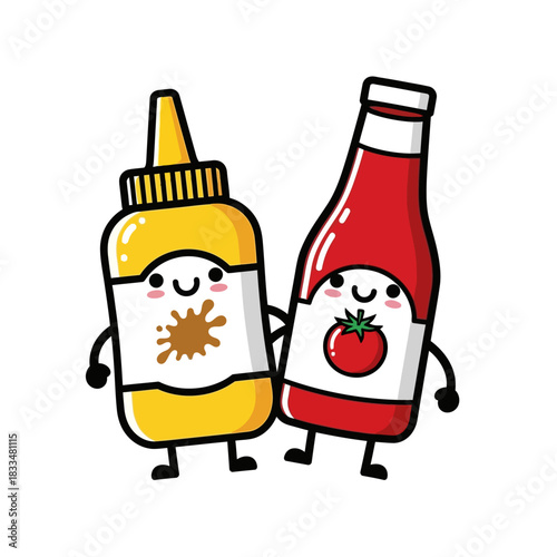 bottles of Tomato ketchup
