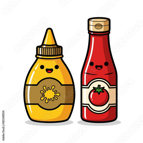 bottles of Tomato ketchup