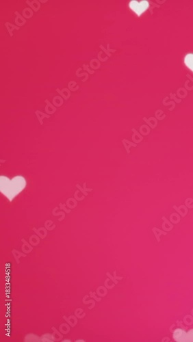 pink background with hearts for valentine's design concept 
