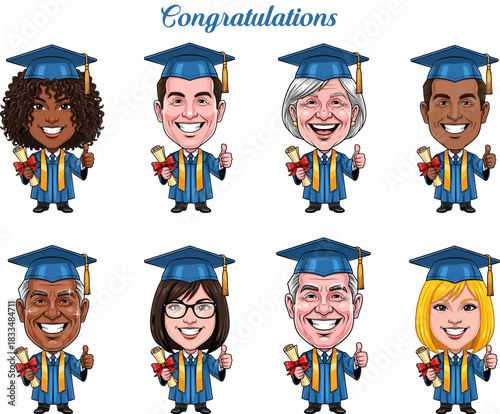 Cartoon graduates