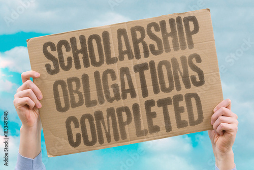 Cuadro en lienzo "Scholarship Obligations Completed" Recipients fulfill commitments exploring opportunities beyond original agreements
