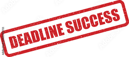 Detailed grunge rubber stamp illustration signifying successful completion of a project or important task before its deadline