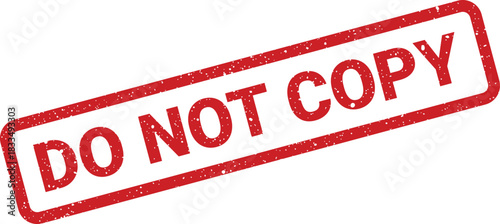 Distressed rectangular label warning against duplication or reproduction of important content or original material