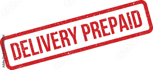 Grunge rubber stamp clearly stating delivery has been prepaid, useful for invoicing and shipping documents