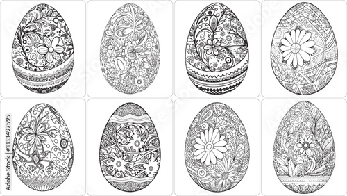 Eight unique fingerprint patterns displayed in a grid