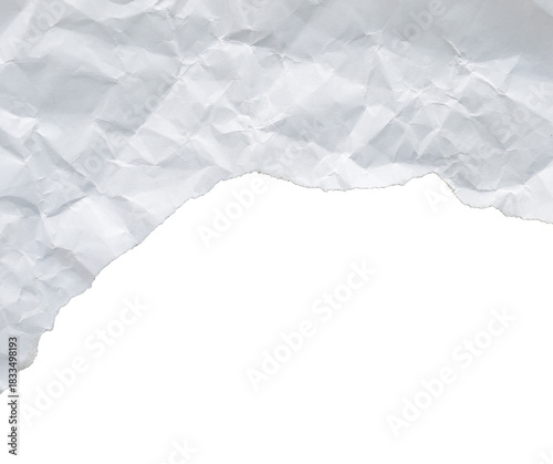 Empty torn paper frame isolated on transparent background, ripped crumpled page sheet with blank space for message, old note piece edge strip, back to school design, scrap business study idea concept