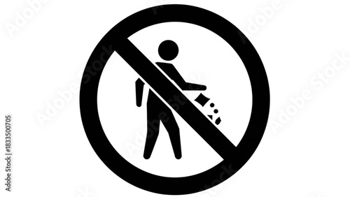 no littering sign, do not litter symbol, anti-littering icon