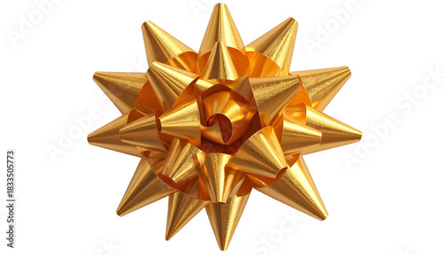 Golden Bow Decoration for Celebrations