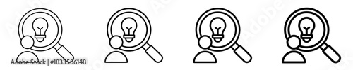 Opportunity Advice Icon Set Different Style Collection