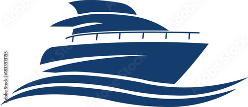 yacht vector icon