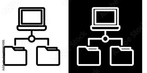 Shared Icon Set White Style Collection