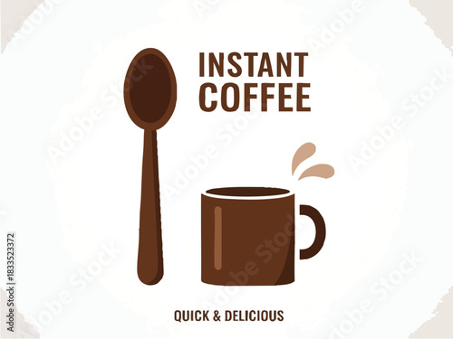 Instant Coffee Delight Spoonful of Convenience, Cupful of Flavor, Quick and Delicious