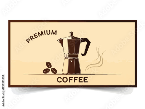 Aromatic Coffee Maker Brews Premium Coffee, Evoking a Sense of Rich Flavor and Warmth