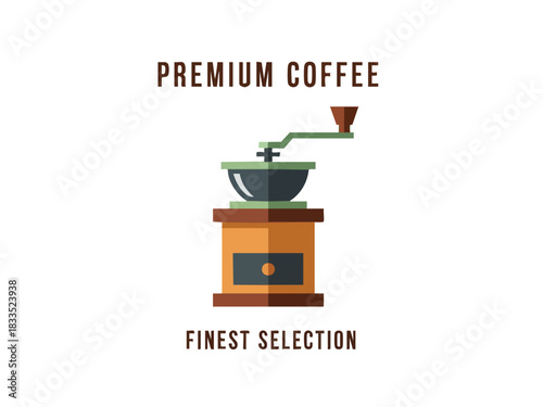 Aromatic Start Premium Coffee Grinder Illustration