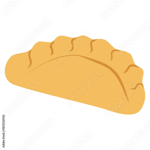 illustration of gyoza 