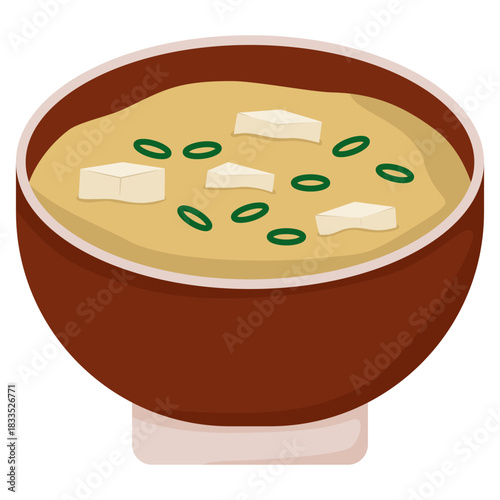 bowl of miso soup with tofu