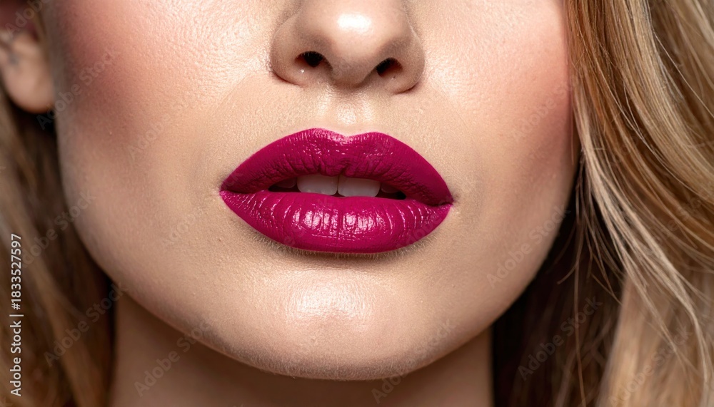 Fototapeta premium Red Lips Beauty.