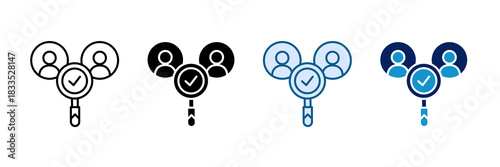 Market Comparison Icon Set Multiple Style Collection