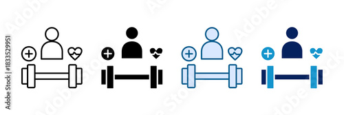 Healthy Habits Icon Set Multiple Style Collection