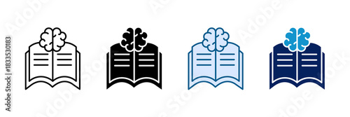 Mindful Journal Icon Set Multiple Style Collection