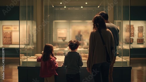 Family Exploring History Together at the Museum.