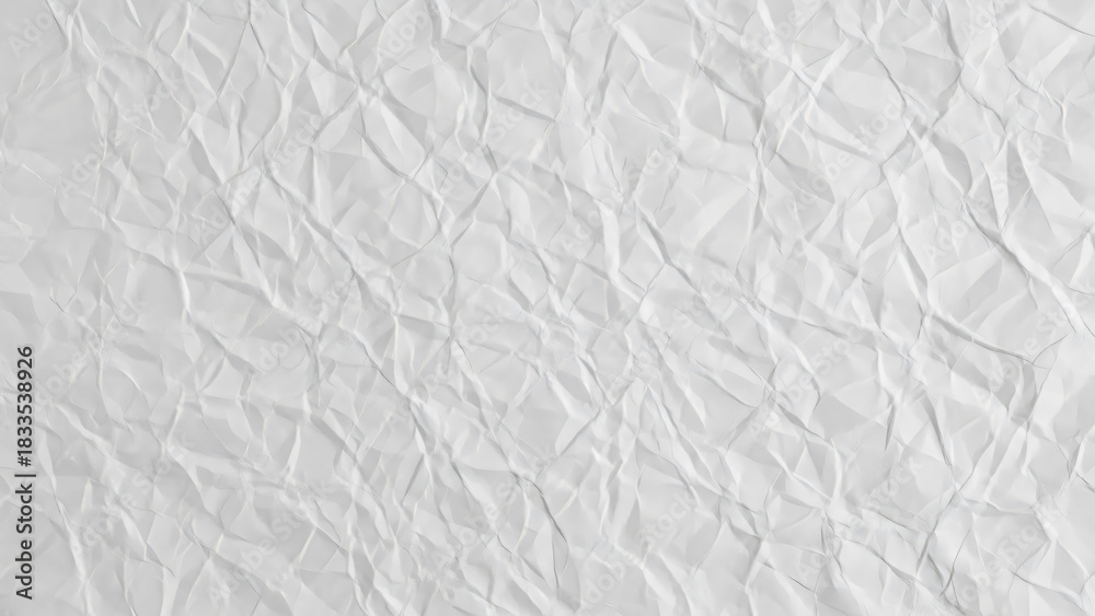 Obraz premium White Crumpled Paper Texture Background