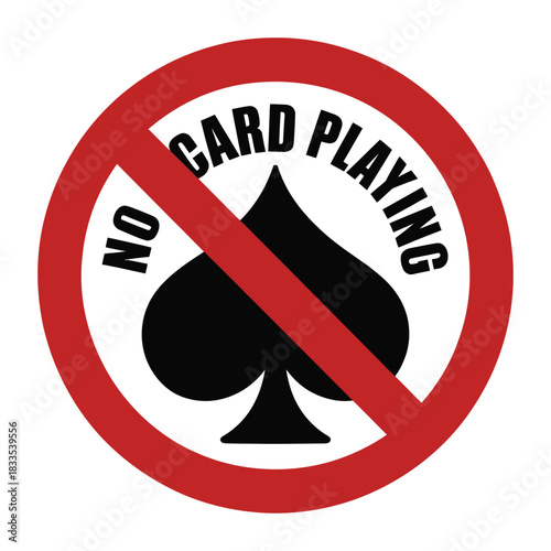 No card playing sign with a spade symbol