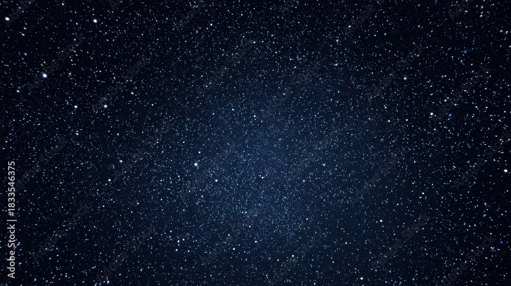 Fototapeta premium Dark Blue Cosmic Night Sky with Numerous Tiny White Star-Like Dots Creating a Mesmerizing Celestial Pattern