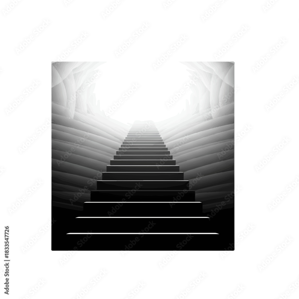 Obraz premium Stairway to Heaven Ascending to Brightness.