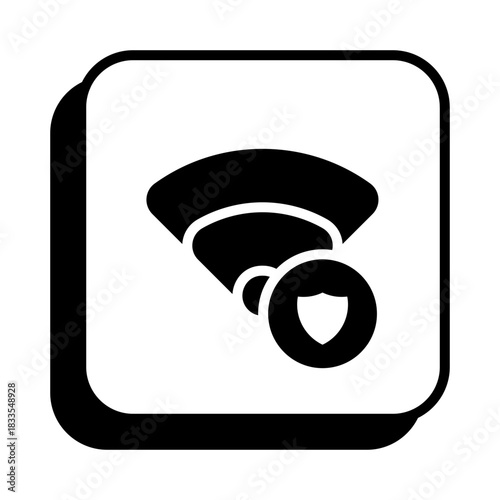 VPN Icon in Solid Style