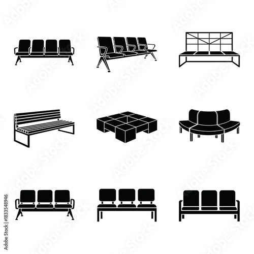 Bench and Sofa Icon Pack