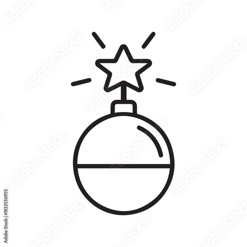 Bomb energy icon war and fire blast black design.