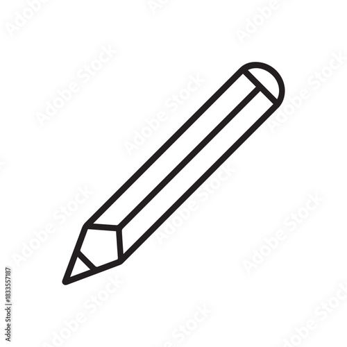 Pen black outline sign text book icon page design.