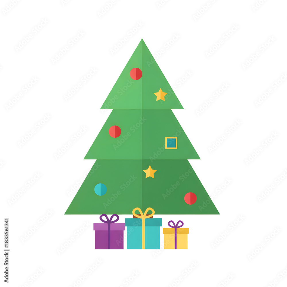Fototapeta premium Vector illustration of modern holiday celebration icons and symbols for festive designs