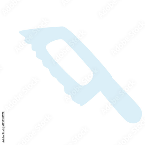 Transparent party mask with simple shape, suitable for costume, mystery, or themed birthday decoration and layout.