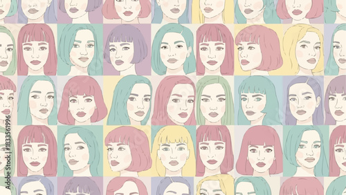 Diverse group of women showcasing individuality and collective strength.